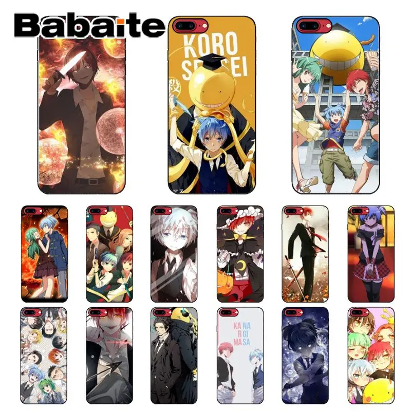 

Babaite Assassination classroom Newly Arrived Black Cell Phone Case for iPhone X XS MAX 6 6s 7 7plus 8 8Plus 5 5S SE XR