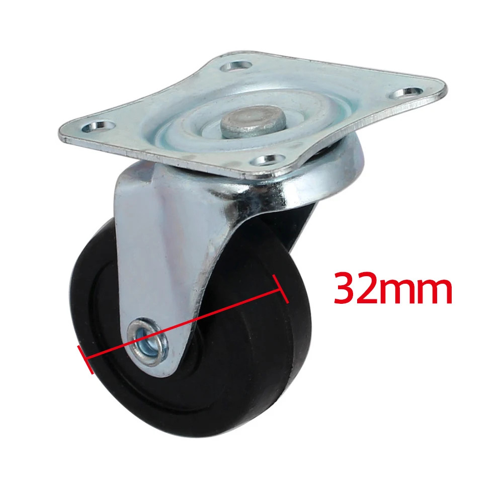 

32mm Diameter Furniture Caster Wheel Roller Swivel Trolley Cart Wheel