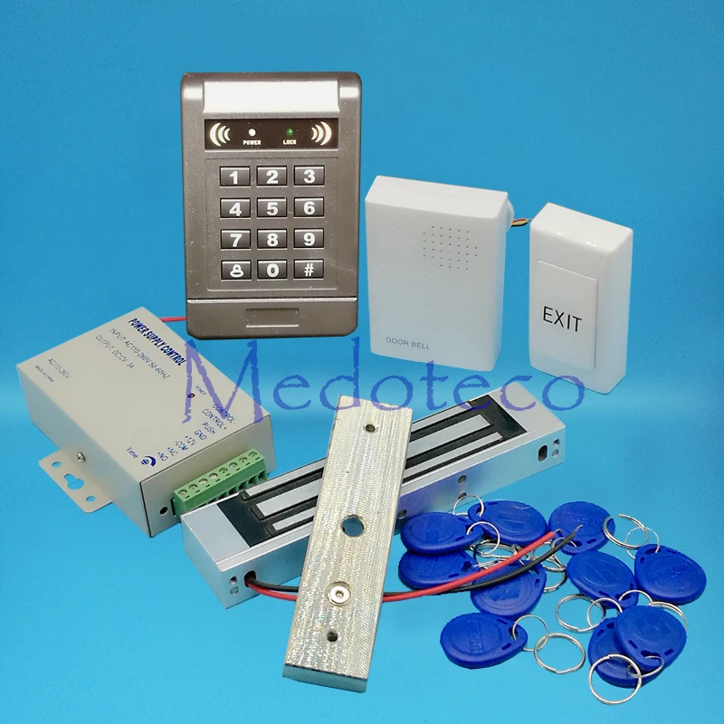 Система контроля допуска к двери 125 кГц Rfid карта комплект EM Card контроллер доступа