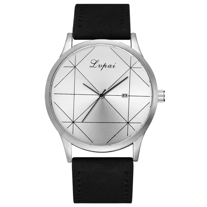 

LVPAI women men lady Fashion Casual Temperament Leather Belt With Simulated Quartz Round Watch Jewelry unisex lover #2007192