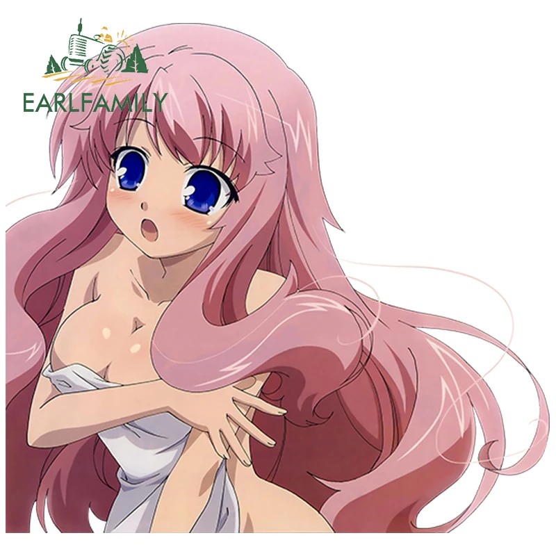 

EARLFAMILY 13cm x 12.2cm 3D Car Stickers Hot Girl Anime Baka to Test to Shokanju Himeji Mizuki JDM Rear Windshield Car Styling
