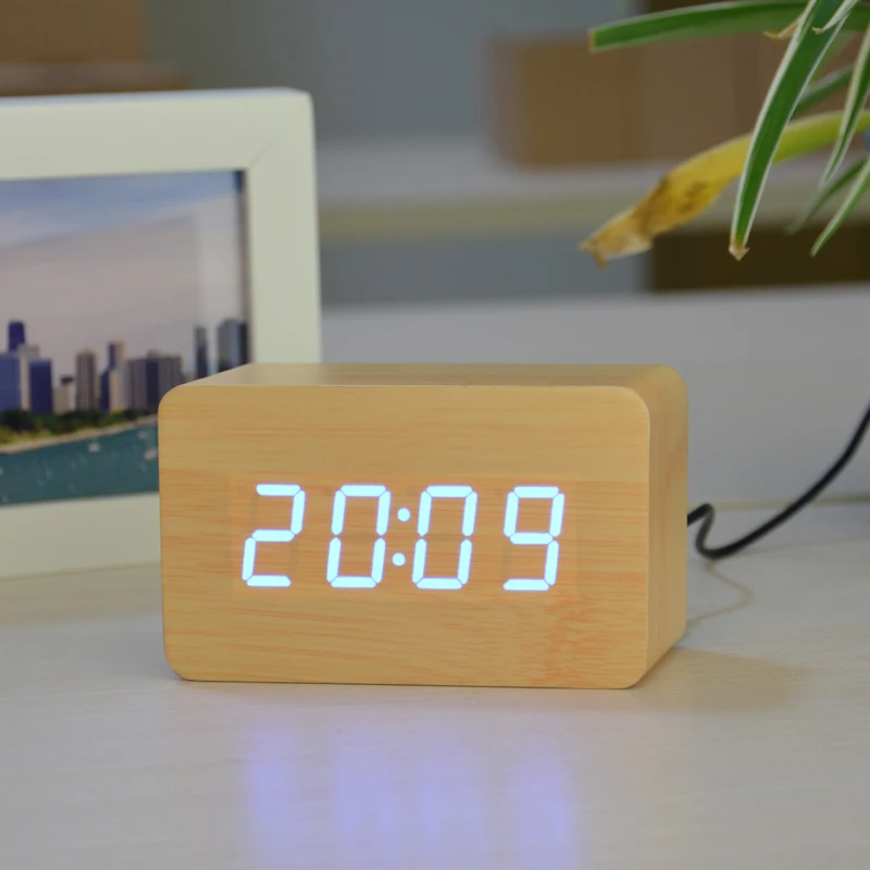 Цифровые часы FiBiSonic дизайнерские светодиодные цифровые с термометром