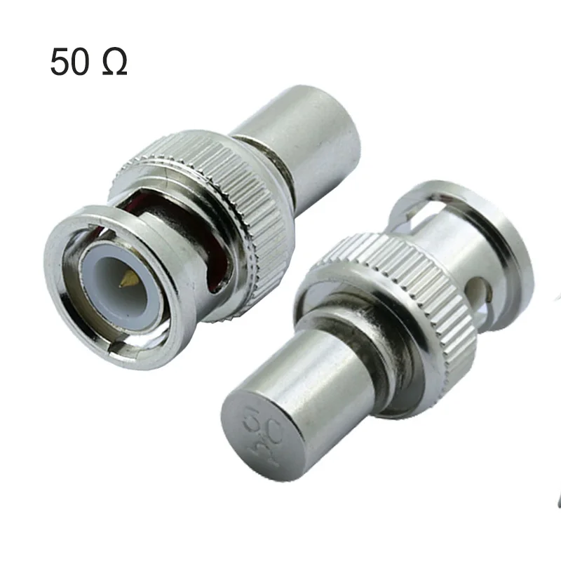 10 шт./лот 50OHM/75OHM BNC штекер терминал 50Ω/75Ω BNC Мужской Терминатор RF BNC Разъем для CCTV