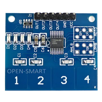 

TTP224 4-way 4-Channel Switch Touch Sensor Capacitive Touch Sensor Module