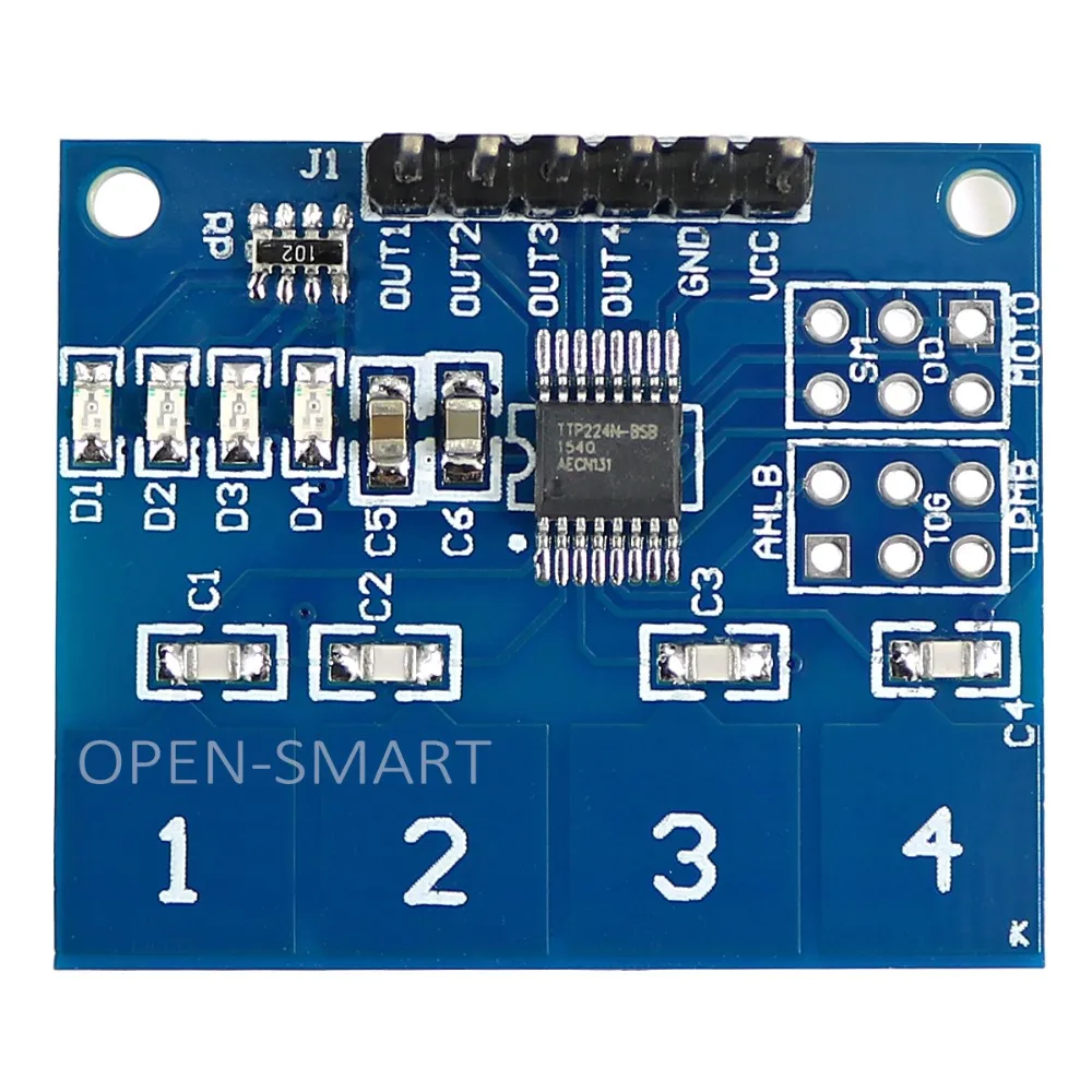 TTP224 4 канальный сенсорный модуль|module|module sensormodule switch |