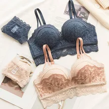 Roseheart, зима, синяя кожа, женское модное сексуальное белье, пуш-ап, бюстгальтеры, без косточек, беспроводные, кружевные, хлопковые трусики, мягкий бюстгальтер, набор, роскошный