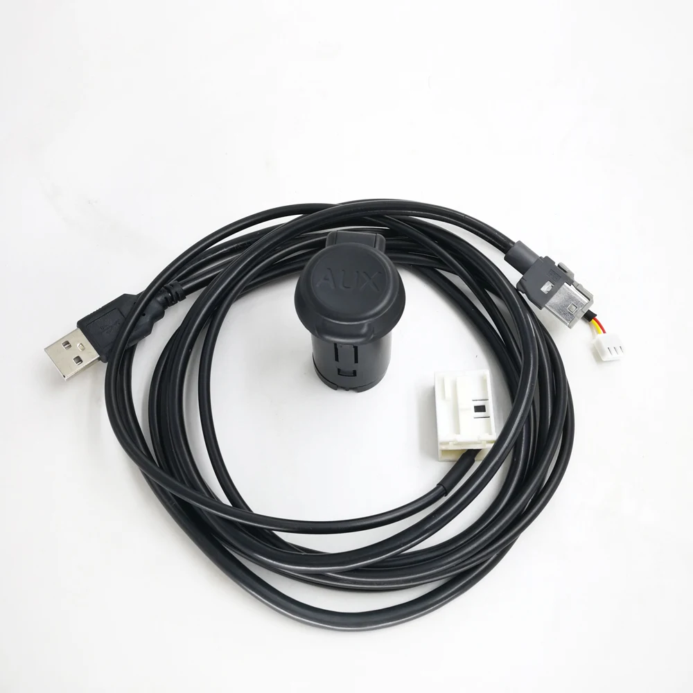 

Biurlink RD43 RD45 Factory Stereo AUX-IN USB Switch Panel AUX/USB Audio Wire Adapter For Peugeot 307 407 308 408 508 3008