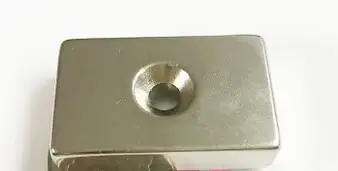 

1pcs Magnetic Super Strong Block Magnets Silver Color 40x25x10mm Hole 5mm Neodymium N50 40*25*10-5mm
