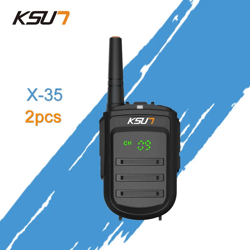 2 шт. KSUN X-35TFSI портативная рация 8 Вт ручной Pofung UHF 8 Вт 400-470 МГц 128CH двухсторонний портативный любительский радиопередатчик