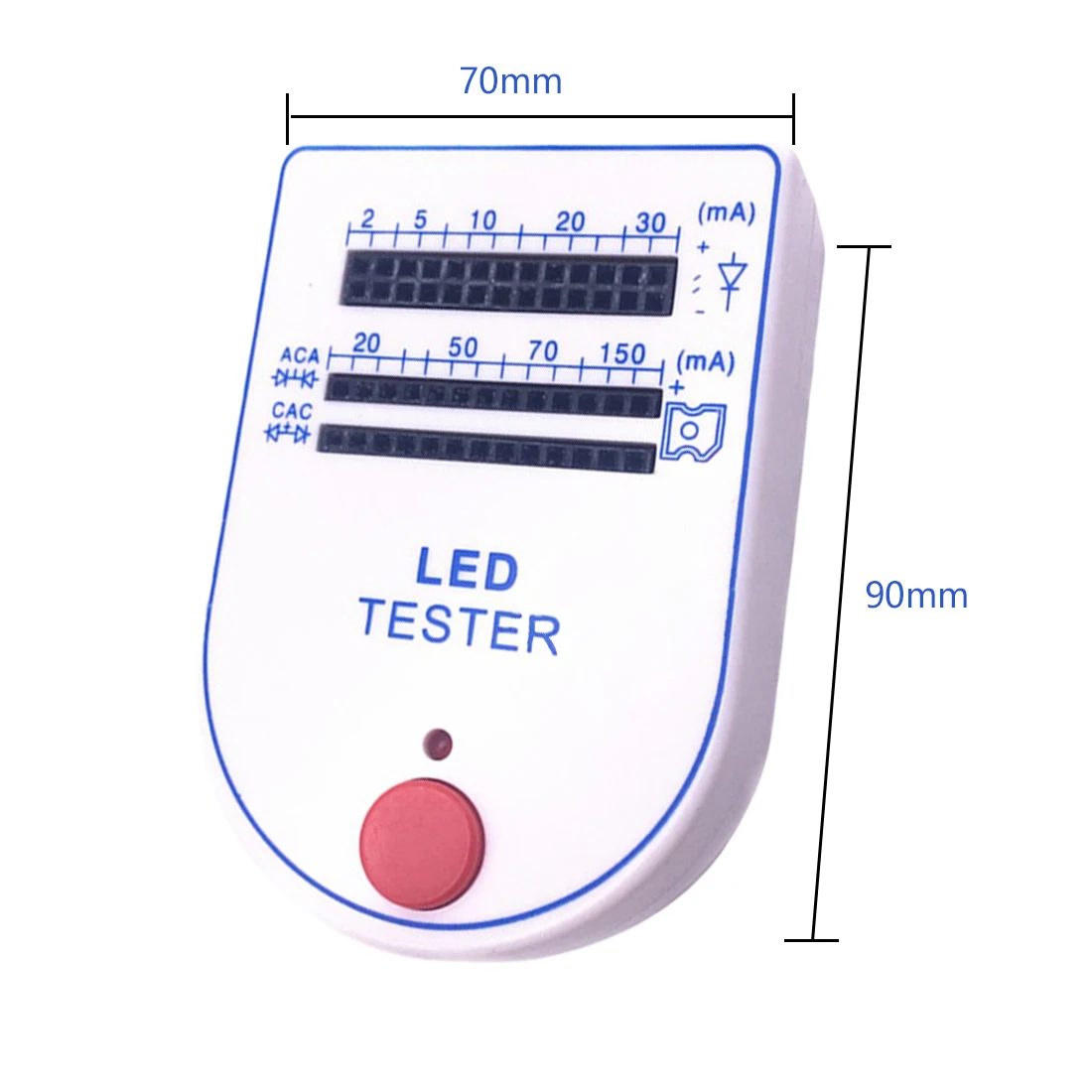 Top Mini Handy 2150mA LED Tester Test Box for Light emitting Diode Bulb Lampin Battery Testers
