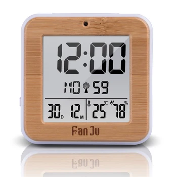 

FanJu FJ3533 LCD Digital Alarm Clock With Indoor Temperature Alarm Clock Dual Alarm Battery Operated Snooze Date Alarm Clock