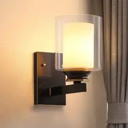 Nordic дизайн светодиодный настенный светильник спальня настенные светильники ванная комната арматура светильника для зеркала стекло Arandela