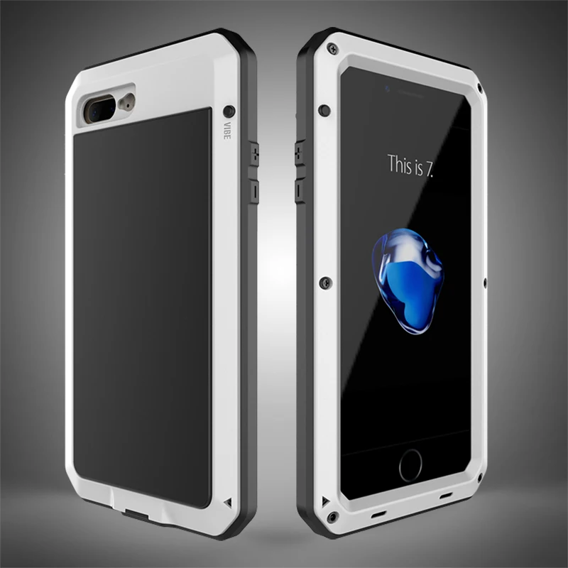 Outdoor Heavy Duty Doom Armor Shockproof Metal Case For iPhone XS MAX XR X 7 8 6 6S Plus 5 SE 5S 4 4S Dustproof Protection Cover