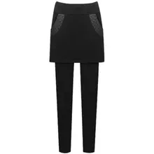 NORMOV/модные женские леггинсы M-6XL, большие размеры, плотные, сохраняющие тепло, зимняя верхняя одежда, брюки, юбка, высокая талия, однотонные тонкие леггинсы