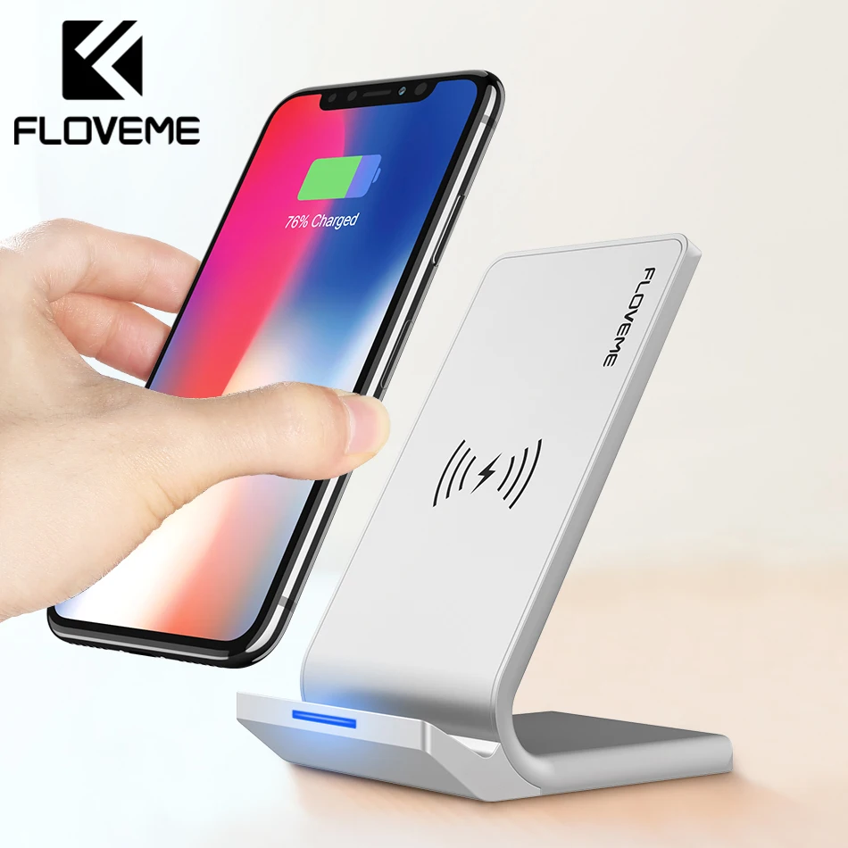 FLOVEME Universal Qi Fast Wireless Charger For iPhone X XS Max XR