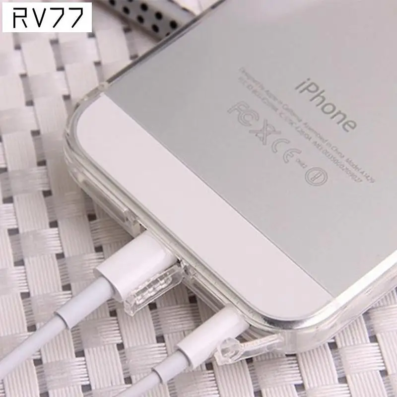 

Soft Transparent Crystal Phone Case Cover TPU Silicone Protector Skin for iPhone 5 5s With Dust Plug