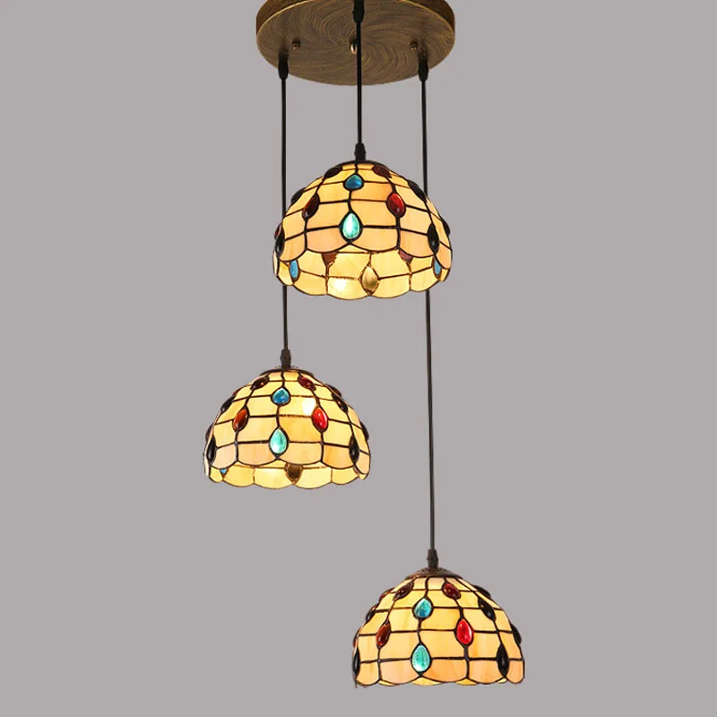 

light restaurant Pendant Lights with 3 head entrance balcony aisle Mediterranean light art lamps one generation DF117