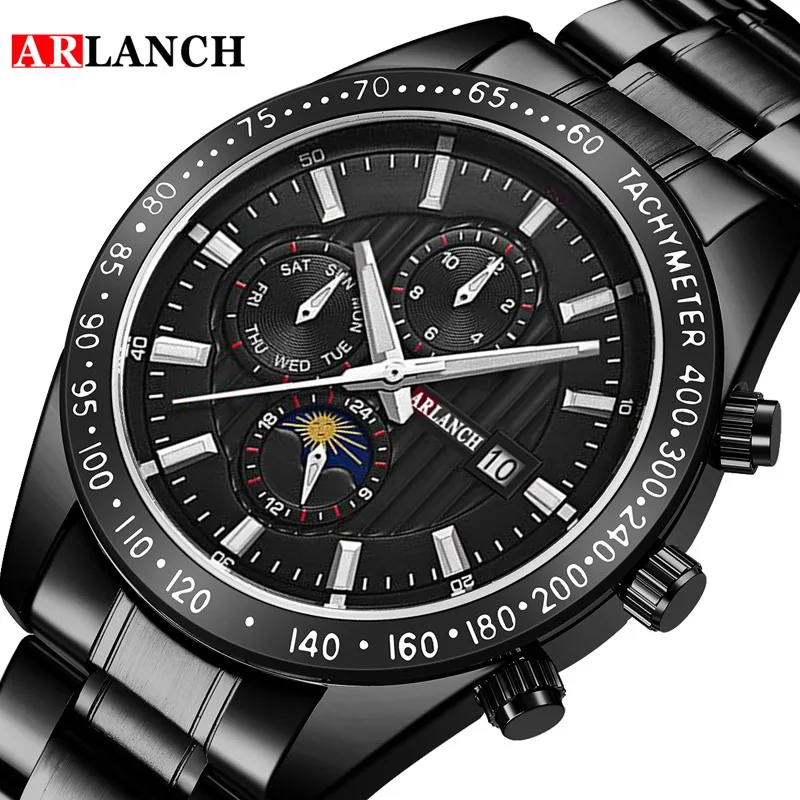 

Men Watches Sport Top Brand Luxury Stianless Steel Band Waterproof Quartz Calendar Business Casual Wrist Watch Relogio Masculino