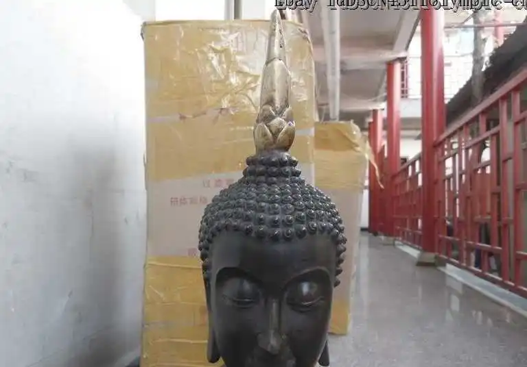 

25 Inch China copper bronze gild carved finery Buddhism Thailand buddha statue