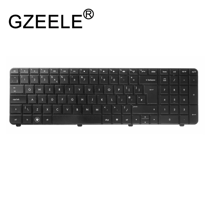 QH GZEELE Великобритания Клавиатура для ноутбука HP G72 Compaq CQ72 серии 590086-031 603138-xx черный