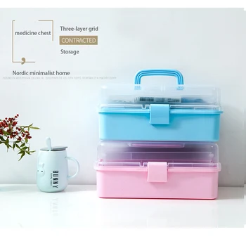 

Organizing Boxes Organizer Plastic Storage Container Large Medical Boxes Multi-layer Medicine Box Nordic Home First Aid Kit