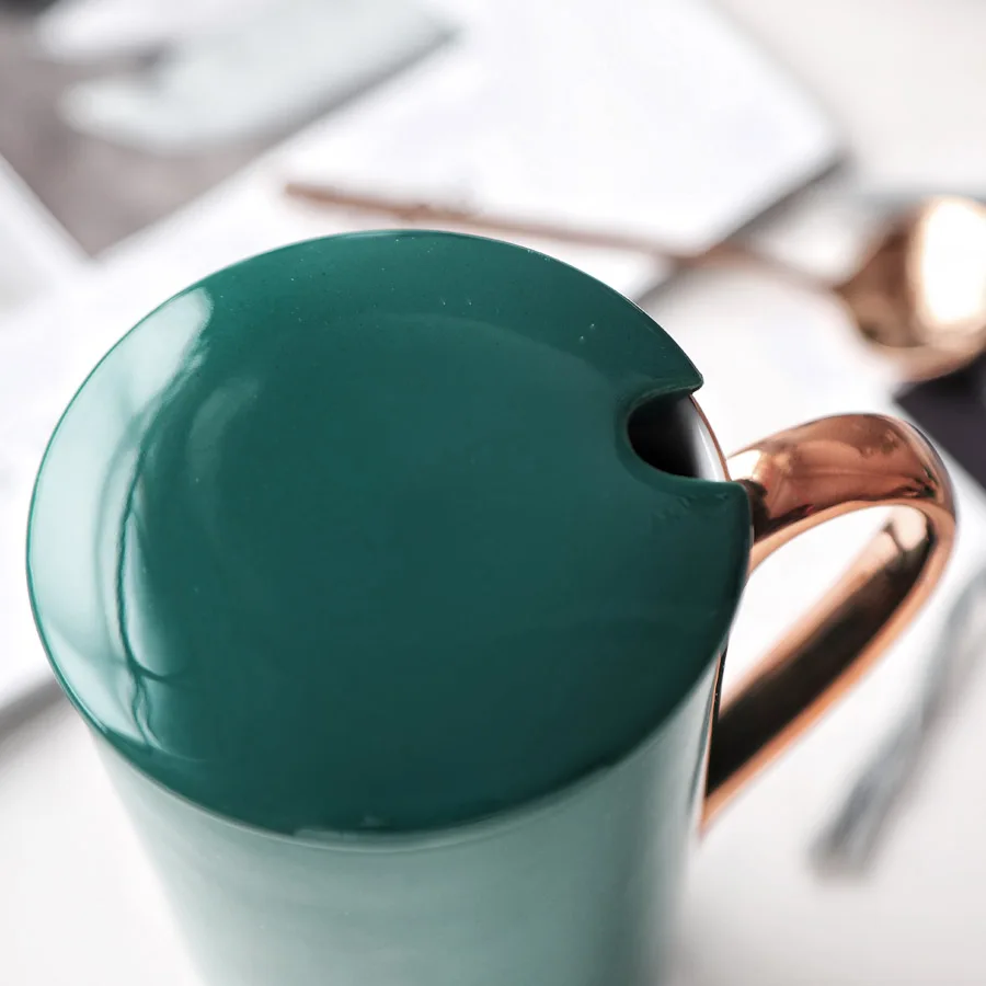 MUZITY, элегантный набор керамических кофейных чашек, фарфоровая чашка с золотым краем и блюдце с 304, ложка из нержавеющей стали, керамические кружки