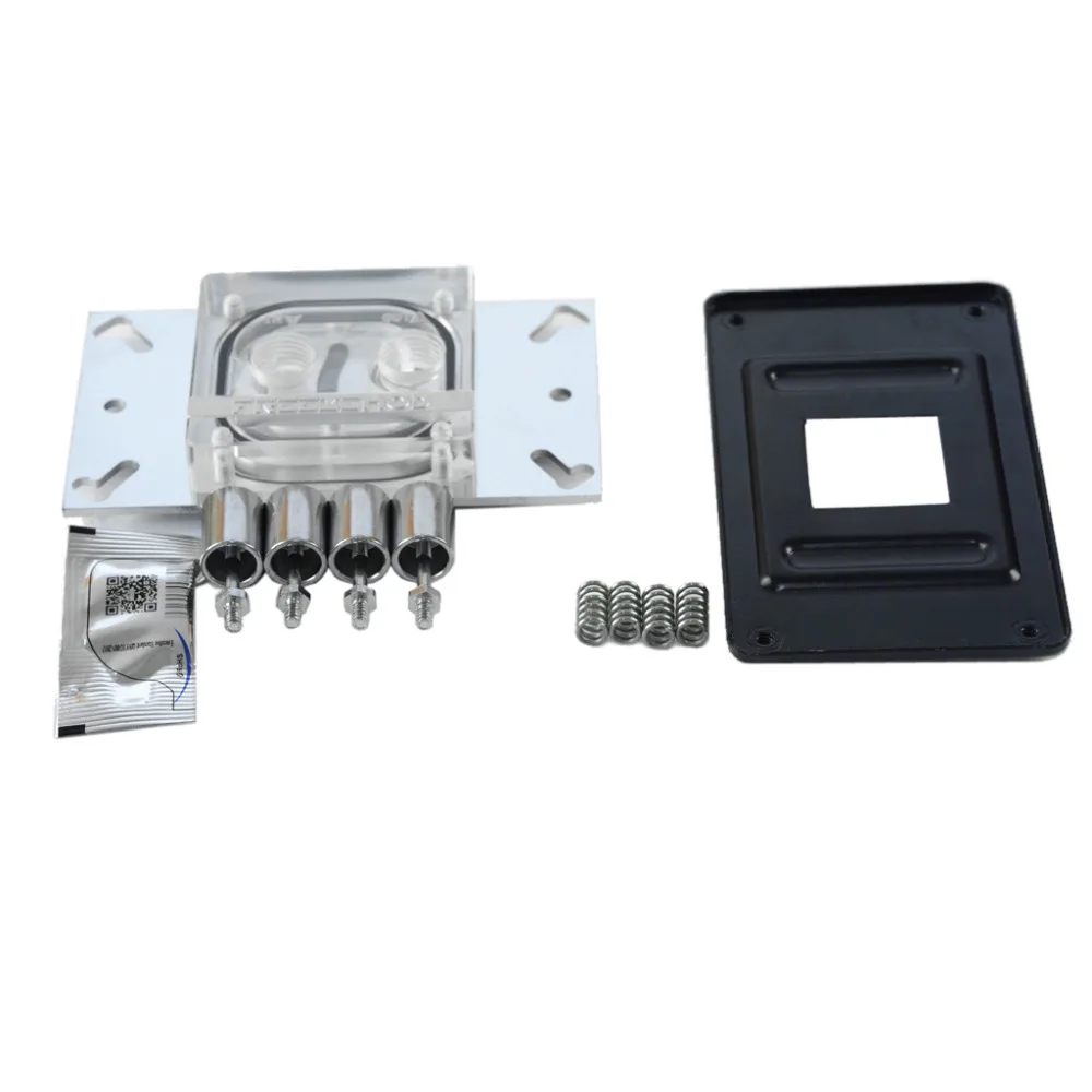 CPU Acrylic Top Water Cooling Block Sprayable Liquid Block With Channel for AMD