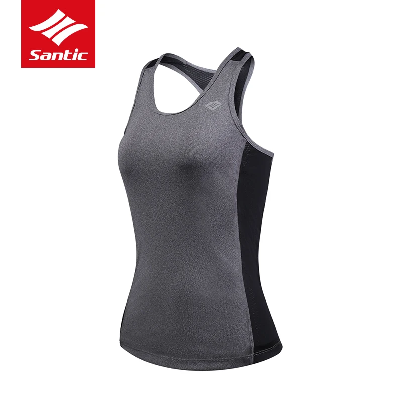 

Santic Cycling Jersey Women Sleeveless Cycling Clothing Jersey Bicycle Jersey Maillot Ciclismo Downhill Bike Shirt Tops