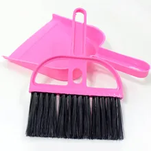 Mini Dustpan and Broom Set Cage Cleaner Small Animals Cleaning Tool Set for Animal Waste 8in1 nm cage cleaner cleansing and deodorizing agent for small animal cells spray 710 ml 5057846