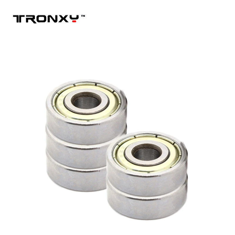 

20pcs Tronxy 3d printer Miniature deep groove ball bearing 625zz 2.2*10.4*5.9mm Groove Flanged Pulley Wheel 3d printer parts