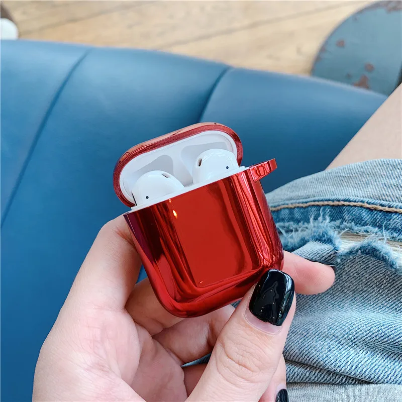 Модный чехол для наушников с покрытием Apple Airpods силиконовый Bluetooth Air pods аксессуары