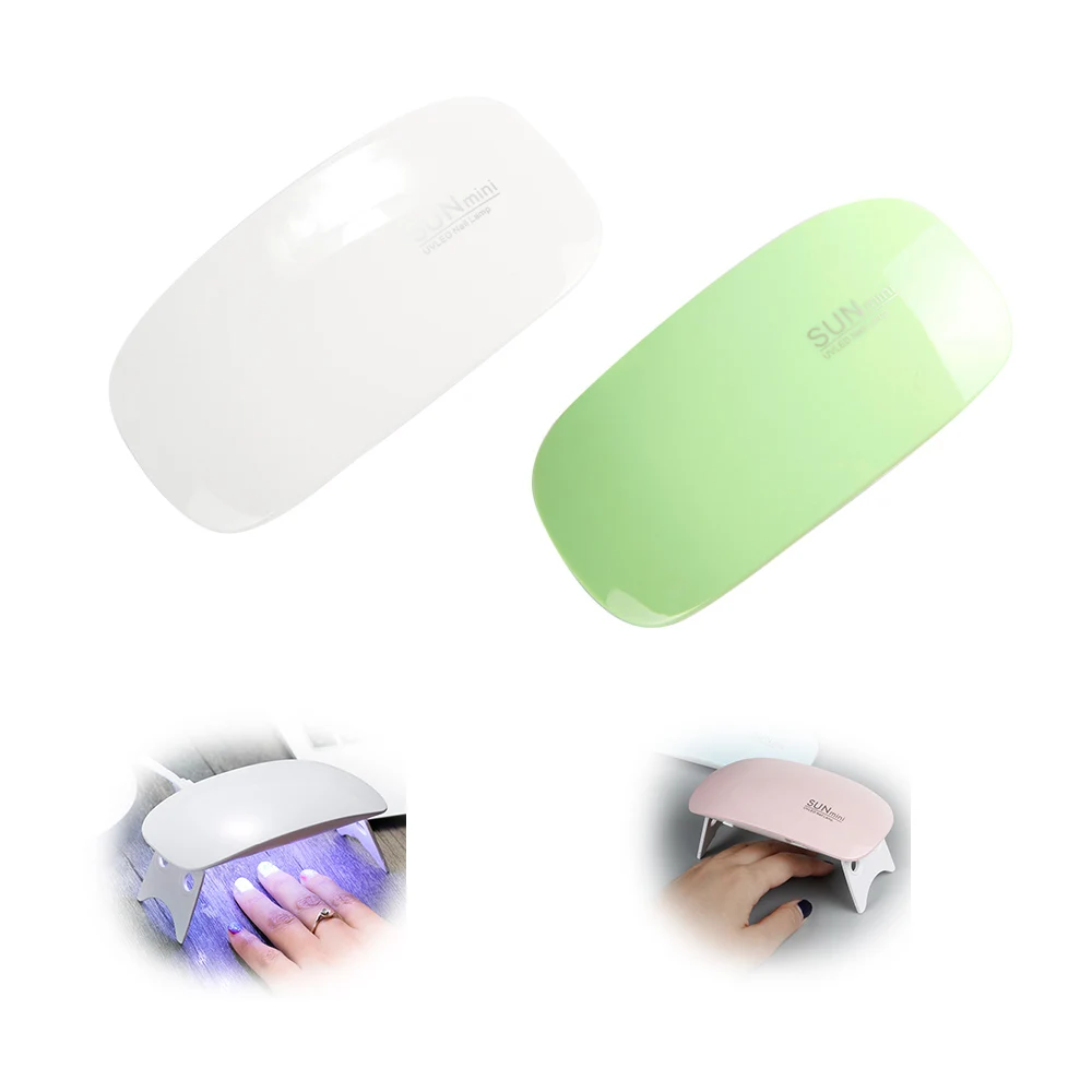 

Sunmini Lamp for Gel Varnish UV LED Dryer for Nails Polishing Drying Machine Apparatus 6W UV Lamp Nail Art USB Manicure Dryers