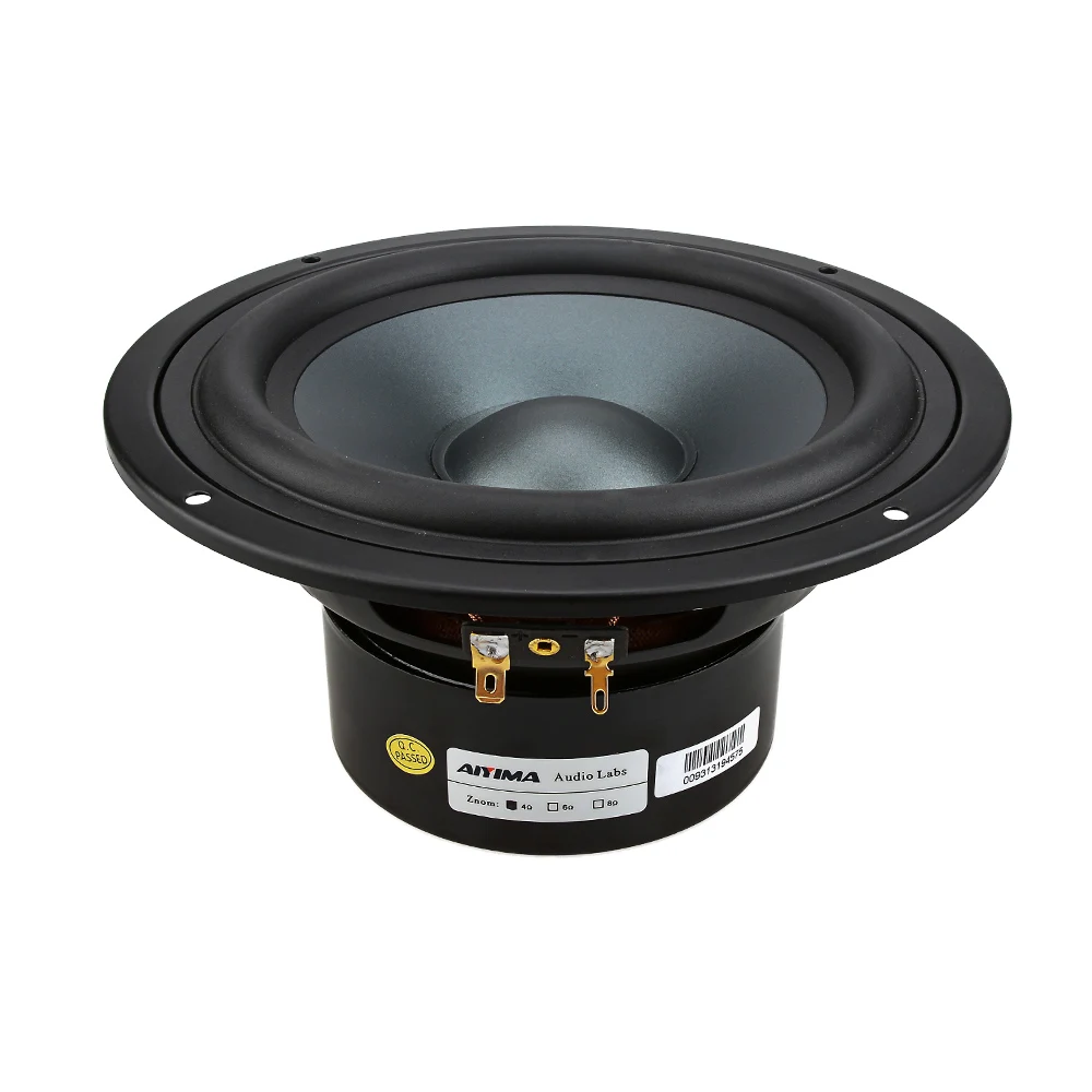 AIYIM 1Pcs 6.5 Inch Woofer Speaker 4 8 Ohm 80W Mid-Bass Speaker Unit Home Theater Bass HIFI Loudspeaker Bookshelf DIY bluetooth speaker audio speakers tweeter speaker bookshelf speakers speaker repair parts