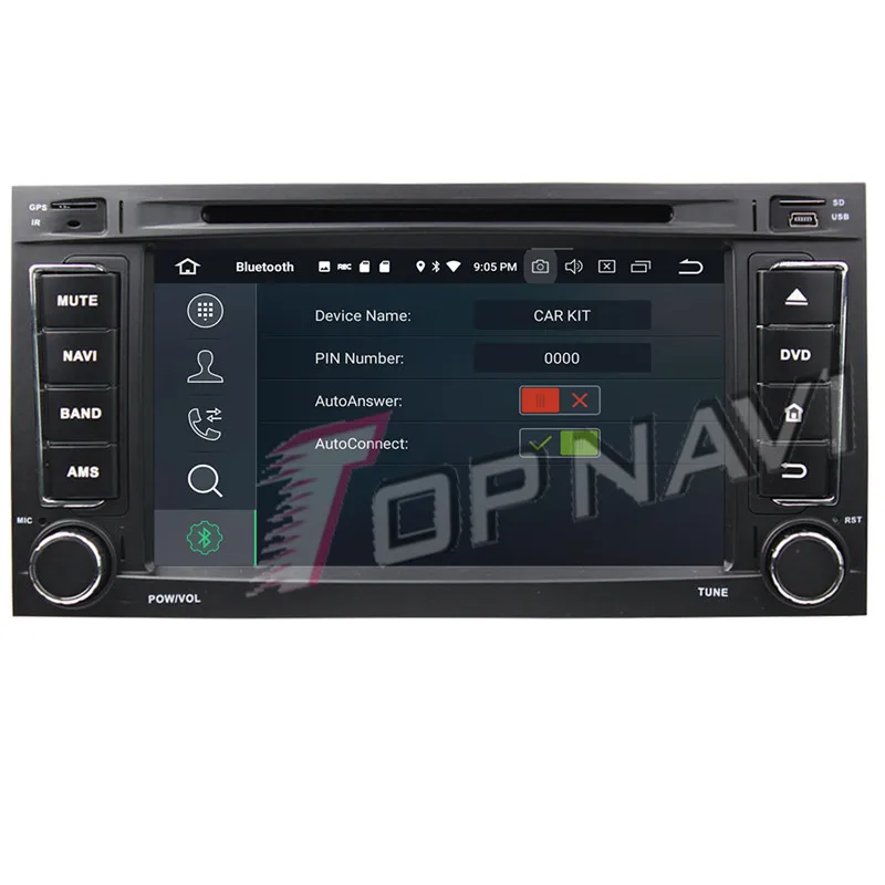 Topnavi Android 9 0 автомобильный DVD мультимедийный плеер для VW TOUAREG (2002 2010) MULTIVAN (2008 2012)