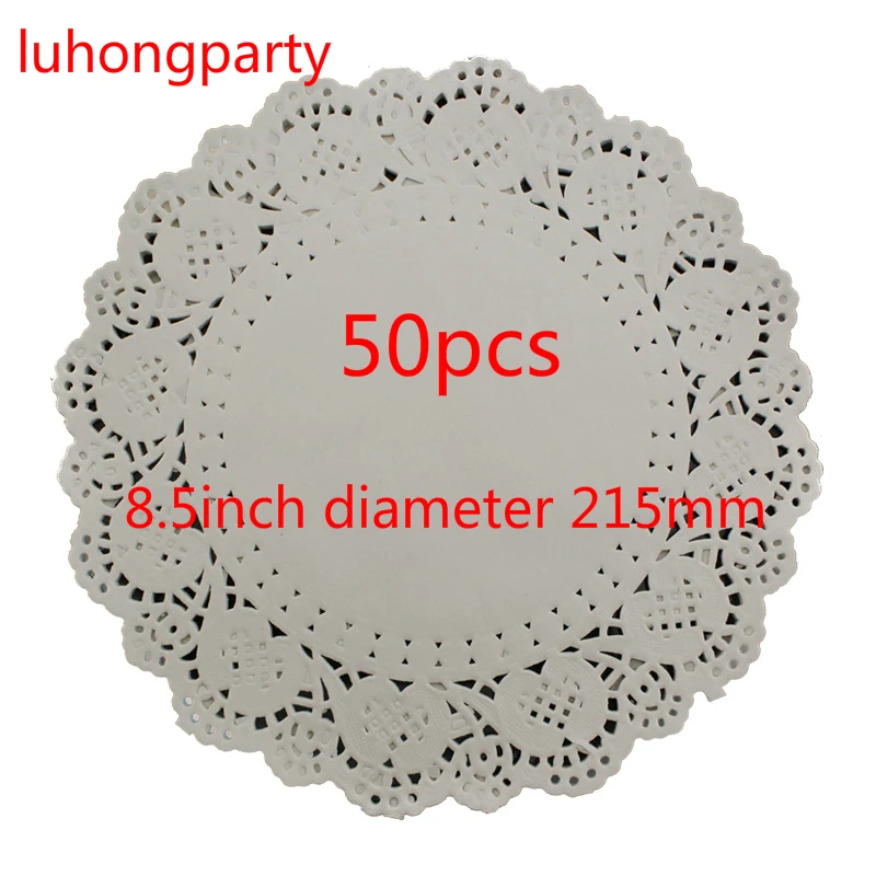 

Free shipping 8.5"/215mm Vintage napkin Hollowed Lace Paper mats Crafts paper doilies/Wedding Decoration 200pcs white paper pads