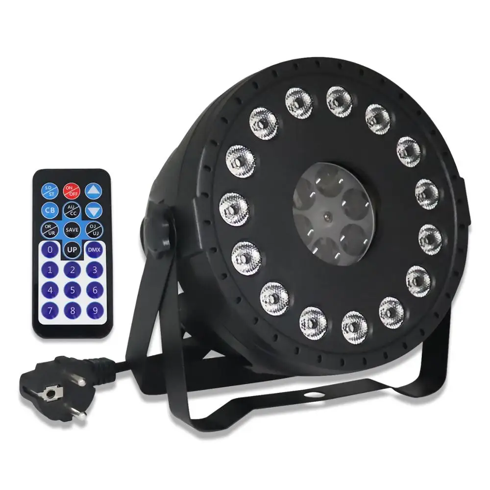 

YSH 15 LED Par Lights DMX Controller effect 15x1.5W lights RGB Disco Light for KTV home party DJ stage light Sound-activated