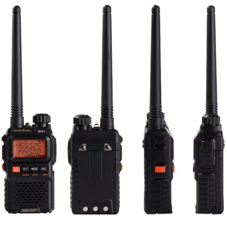 2 шт. радиостанция для ветчины 99ch vhf 136-174mhz uhf 400-470mhz walkie talkie двухдиапазонный радиоприемопередатчик vox для baofeng UV-3R plus