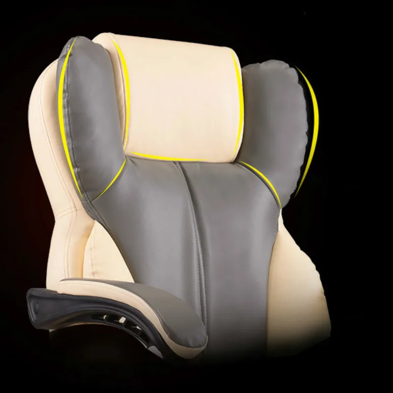 Computer Chair Smooth Curve Massage Chair Home Office Boss Chair Thicker Rotating Seat High Quality Leather Office Chair