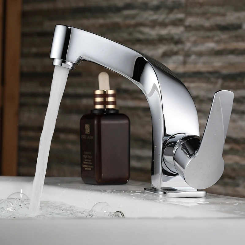 

2013- wholesale sale Luxury Basin Faucets. Modern Chrome Bathroom Vessel Sink Lavatory Basin Faucet / Mixer Tap B-1080M