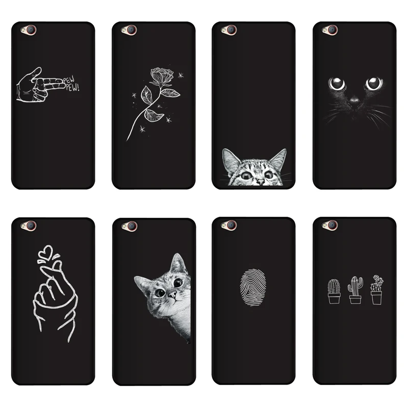 

QAQsam Soft Silicone 5.5" For ZTE nubia M2 lite Case Cover Painting Pattern Matte Phone Cases Flower Cat Funda