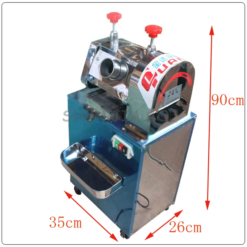 Многофункциональная Коммерческая соковыжималка для сахарного тростника, соковыжималка для фруктов из нержавеющей стали, соковыжималка для сахарного тростника 220 В/370 Вт