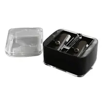 Newest Double Holes Cosmetic Sharpener Useful Pencil Sharpener For Cosmetic Brush / Eyeliner Pencil / Makeup Pencil