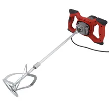 1500W Handheld Electric Mixer for Stirring Mortar Paint Cement Grout 6-speed Red mod 210 mod 50 230v liquid mixer industry agitator variable speed electric mixer can mix feed coating paint cement etc