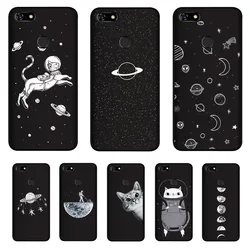 На Алиэкспресс купить чехол для смартфона pensen soft tpu for lenovo a5 case cover matte painting case for lenovo a 5 phone cases flower cute space cat coque