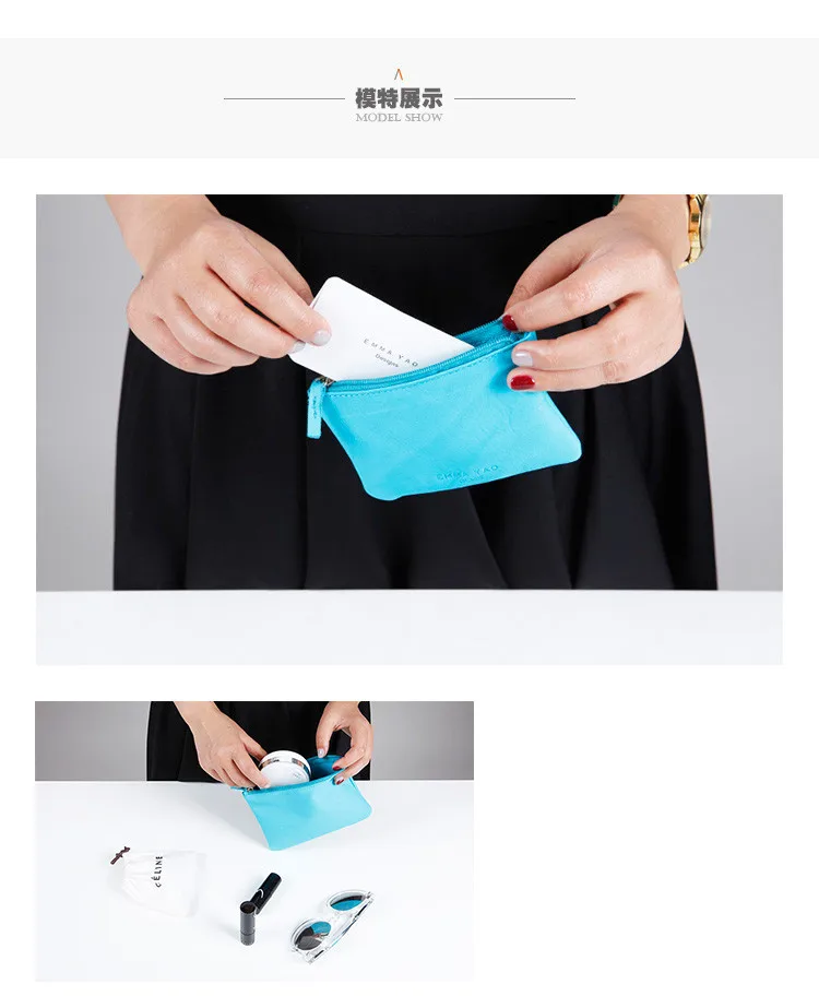 Emma YAO, женские кожаные кошельки, держатели, модный кошелек, чехол, мини кошелек, держатель для карт Лидер продаж