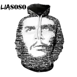 LIASOSO 3D принт Для женщин Для мужчин Че Гевара Толстовка с длинным рукавом забавные толстовки Повседневное Harajuku топы спортивный костюм