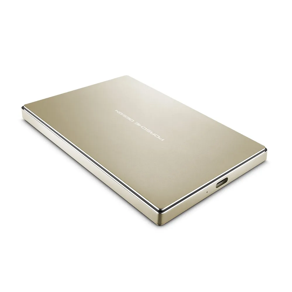 

LaCie Porsche Design Mobile Drive, 2000 GB, 2.5", USB Type-C, 3.1 (3.1 Gen 2), 5000 Mbit/s, Gold
