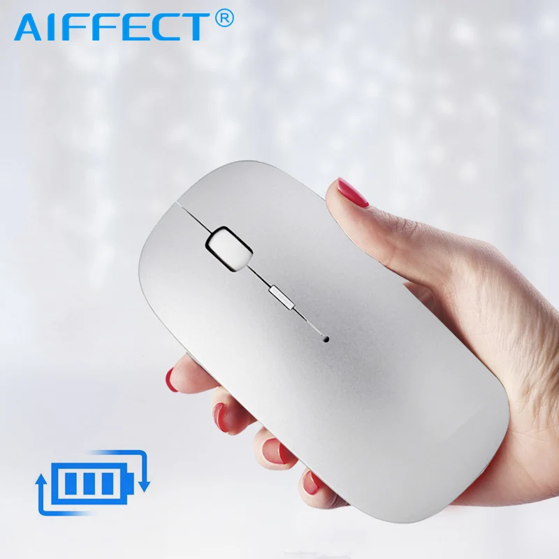 AIFFECT Wireless Mouse Rechargeable inphic Mute Silent Click font b Mini b font Noiseless Optical Mice