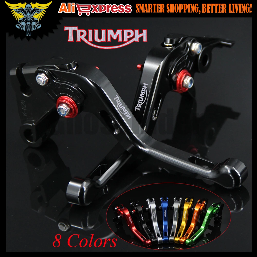 Для Triumph 675 STREET TRIPLE 2008 2009 2010 2011 2012 2013 2014 2015 черный CNC 2 пальца короткие мотоциклетные рычаги тормозного