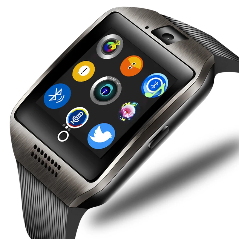 

Bluetooth Smart Watch Connect Mobile Phone Music Play Alarm Clock Anti-lost Support TF SIM Camera Smart Watch for Android IOS